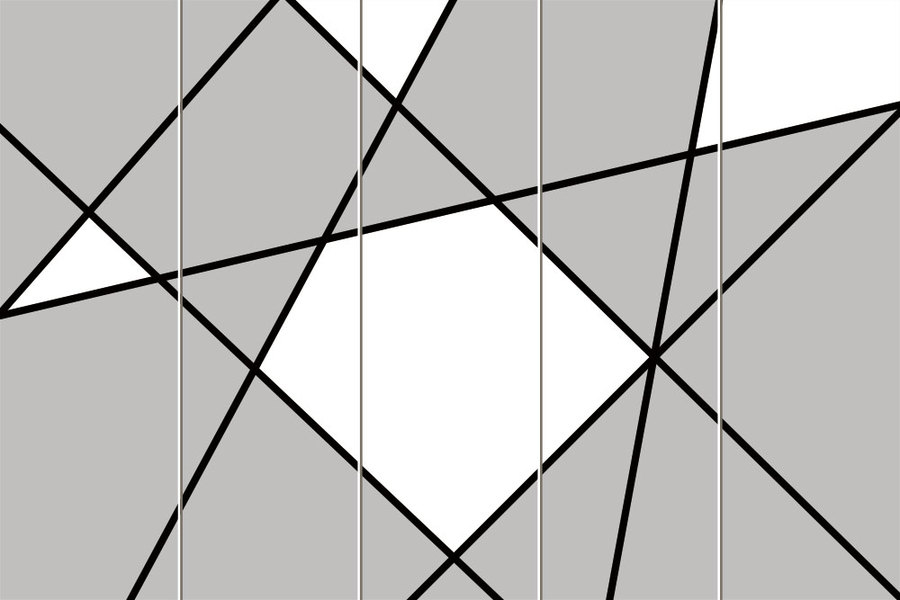 灰白简约几何硬包