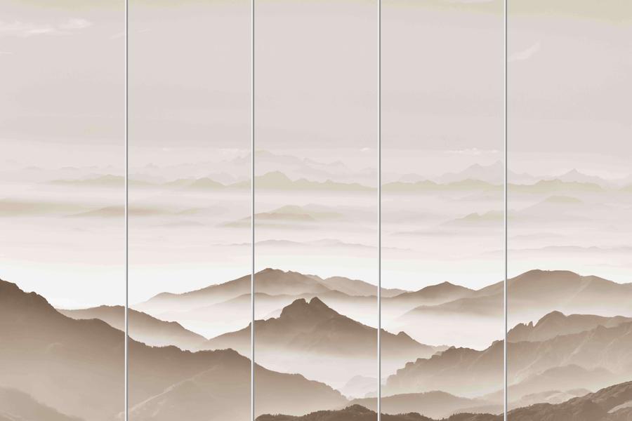 黄色高山迷雾硬包