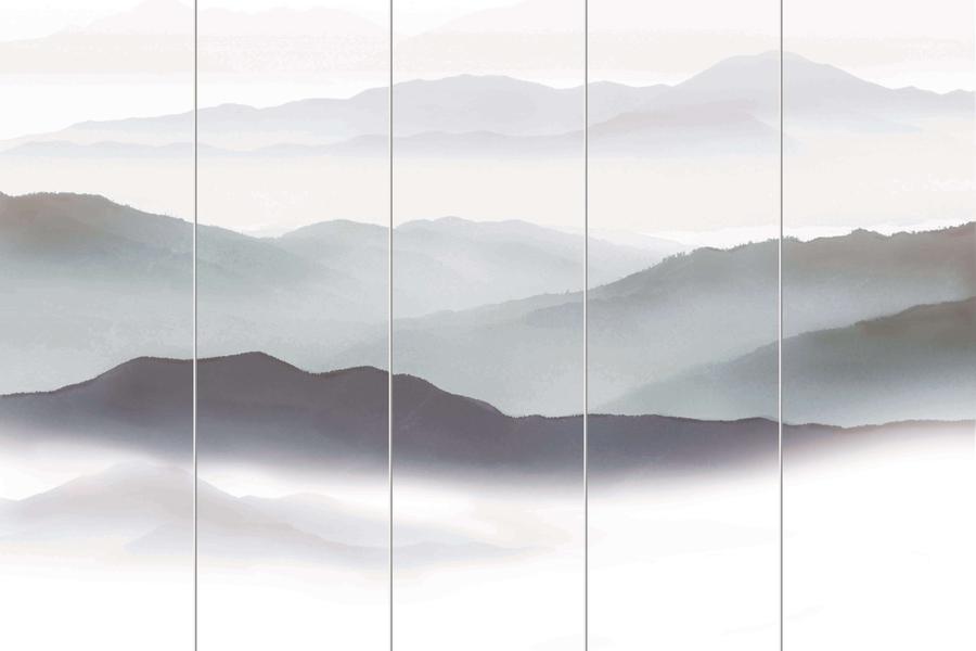 抽象写意高山硬包